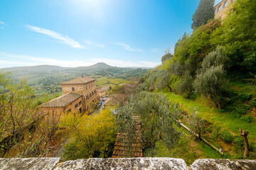 Obraz premium Blue sky over the Tuscany countryside