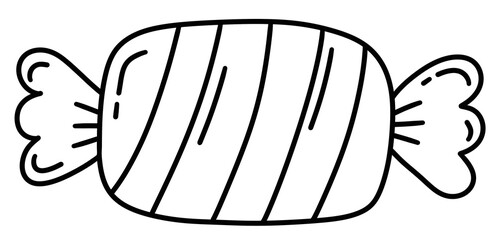 Sweet candy line outline icon