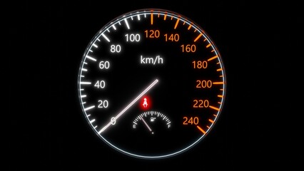 3d rendeing dashboard icon seat belt 