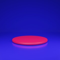 3d render of the bar showing the product on a blue background