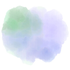 Colorful circle watercolor paint splatter stain on white background for banner, label concept