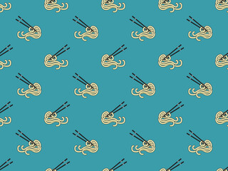 mie ramen noodle udon pattern seamless food menu product background element vector logo wallpaper