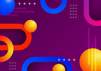 Obraz premium Modern colorful blue red yellow 3d abstract presentation background