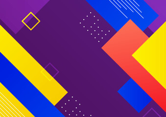 Obraz premium Modern colorful blue red yellow 3d abstract presentation background