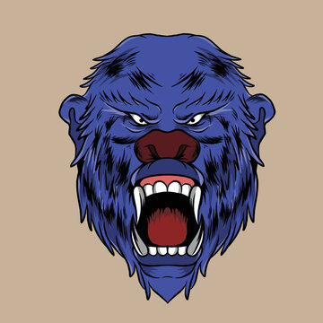  gorrilas vector illustration specially made for advertising branding needs and so on
