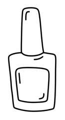 Nail polish bottle linear icon
