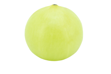 Indian gooseberry, amla green fruits isolated on white background. with clipping path.