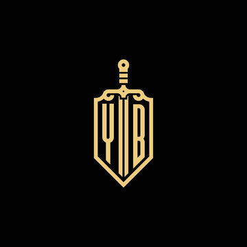recommend clip art: YB vintage initial sword and shield logo which is good for digital branding or print