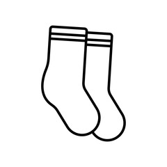 Sock icon. icon related to education. line icon style. Simple design editable