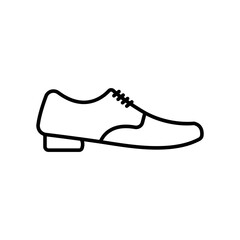 Shoe icon. icon related to education. line icon style. Simple design editable