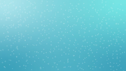 三角と四角線がランダムに散らばる背景素材,ブルーグローン