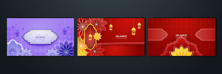 Islamic ramadan background with Arabic ornament pattern and luxury mandala lantern decorative. Designed for islam greeting card, eid template, hajj, invitation, celebration, premium frame, and mosque