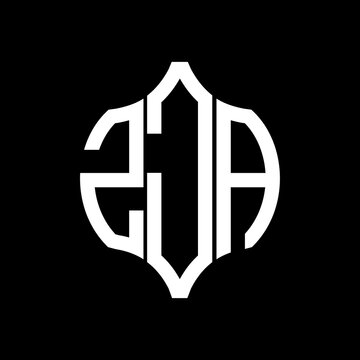 ZJA letter logo. ZJA best black background vector image. ZJA Monogram logo design for entrepreneur and business.
