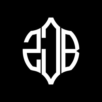 ZJB letter logo. ZJB best black background vector image. ZJB Monogram logo design for entrepreneur and business.
