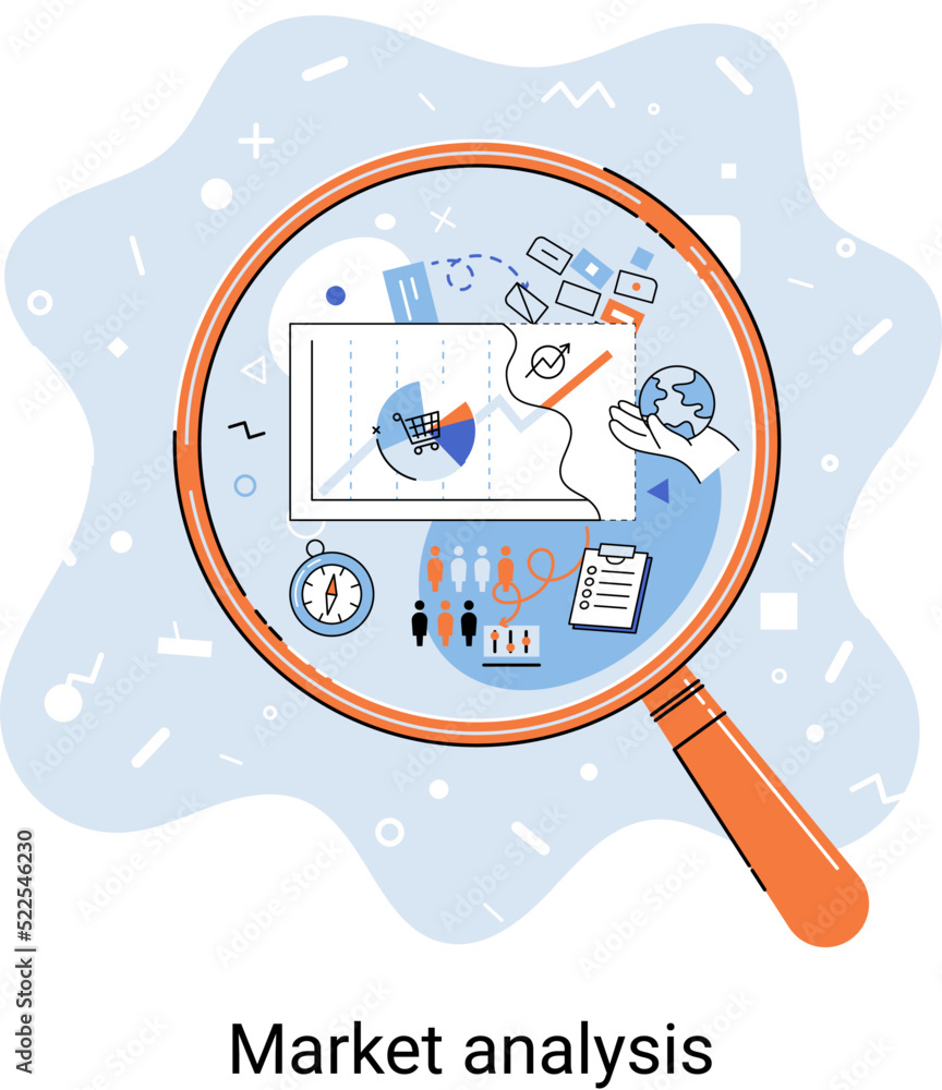Aufkleber market statistics data analysis metaphor marketing strategy development. business research. identify