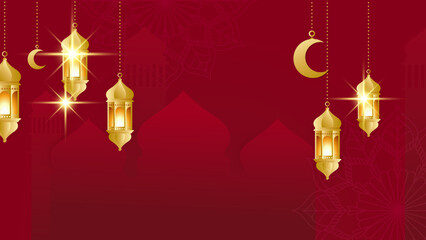 Islamic ramadan background with Arabic ornament pattern and luxury mandala lantern decorative. Designed for islam greeting card, eid template, hajj, invitation, celebration, premium frame, and mosque