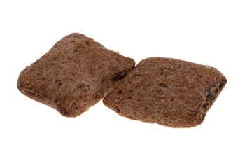 dry breakfast pads isolated