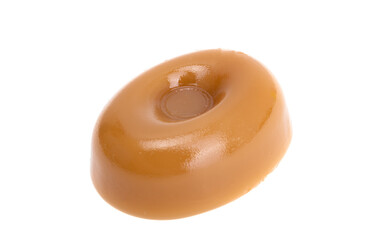 milk caramel isolated