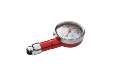 Tire Pressure Gauge, Tire Gauges, Meter gauge air tires isolated on white background with clipping path