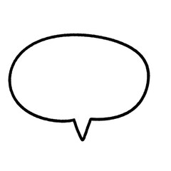 Speech bubble doodle