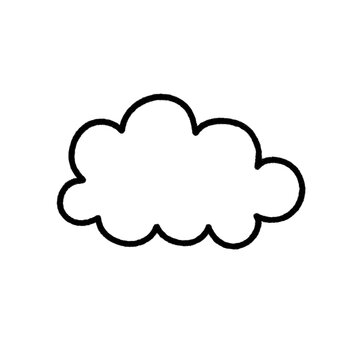 Cloud drawing doodle