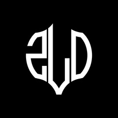 ZLO letter logo. ZLO best black background vector image. ZLO Monogram logo design for entrepreneur and business.
 - obrazy, fototapety, plakaty