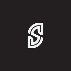 Obraz premium Letter S monogram logo template.
