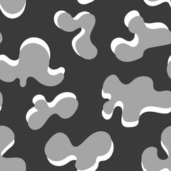 seamless pattern on a gray background white with gray abstract spots
