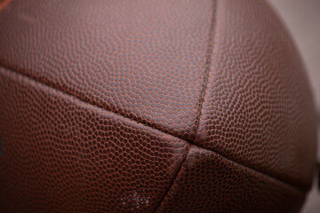 close up of a football