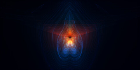 Grafische Fraktale Elemente für Druck und Design Hintergründe