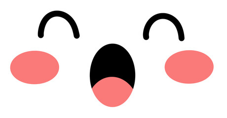 emotional hand drawn face