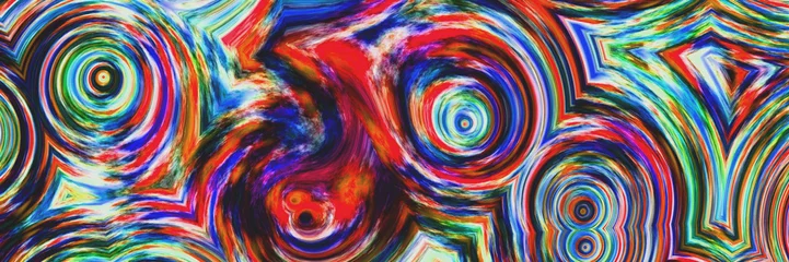 Cercles muraux Mélange de couleurs Abstract art background- geometric collection