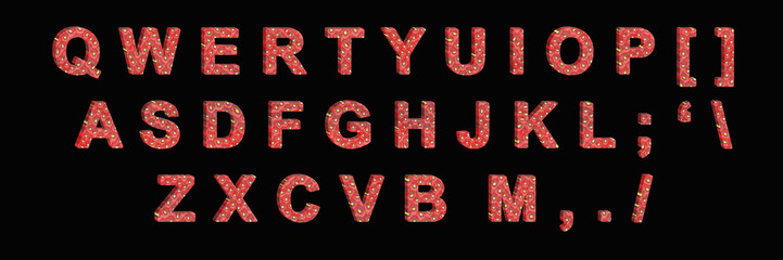 Creative typeset- stylish classic font. 3d illustration character collection