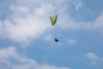 Paragliding from the mountains of villaviencio in Colombia