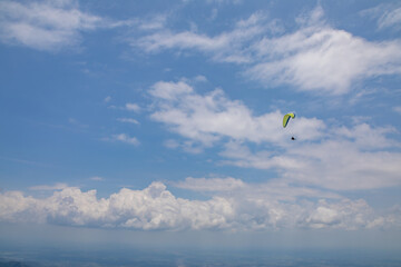 Paragliding from the mountains of villaviencio in Colombia