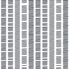 Ethnic stripe seamless pattern. Tribal geometric vector background, boho motif, black textured ornament illustration. Textile print