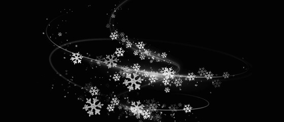 snowflake abstract on black background 