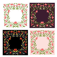 set of four frames