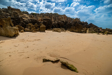 playas y calas del mar Mediterraneo en Conil de Frontera en Cadiz España	