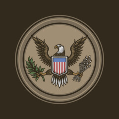 american eagle vector illustration