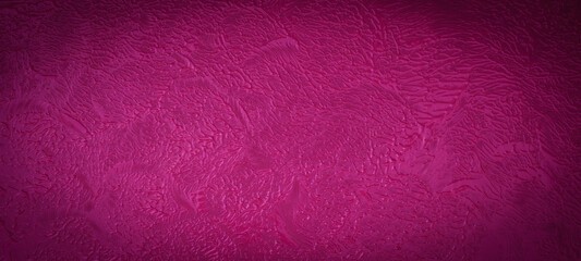 Pink acrylic or oil paint texture. Closeup of the painting. Colorful abstract painting background with sponge swab