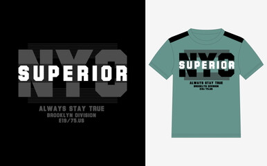 superior clothing nyc design for print t shirt and etc 