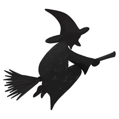 Witch on a Broom.