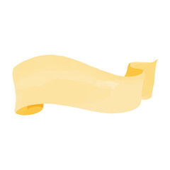 Watercolor Ribbon, Hand painted decoration clipart.