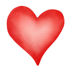red watercolor heart icon.