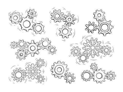 Gear Sketch Images – Browse 39,173 Stock Photos, Vectors, and Video