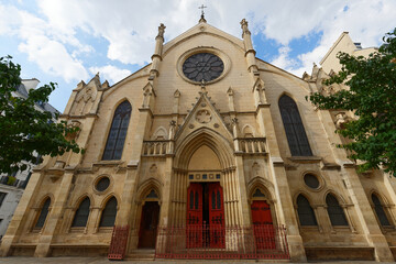 Fototapeta premium Saint-Eugene-Sainte-Cecile is a Roman Catholic church located in the 9th district of Paris. France.