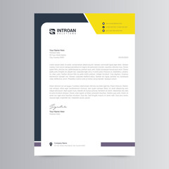 Clean and Corporate Letterhead Template