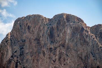 Top of the Peñon de Ifach in Calpe, province of Alicante