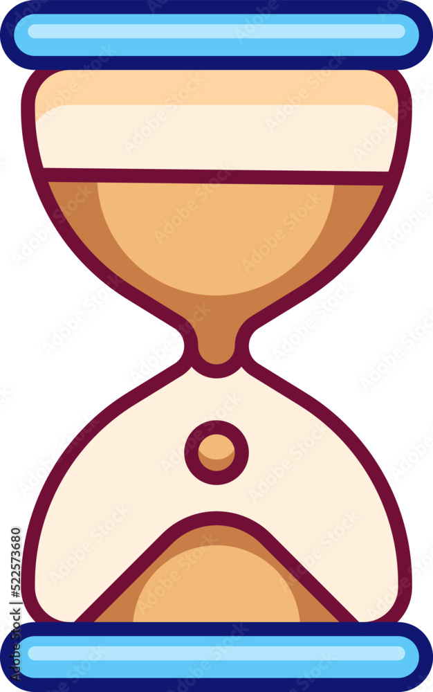 Poster Hourglass icon. Wasting time symbol. Deadline sign